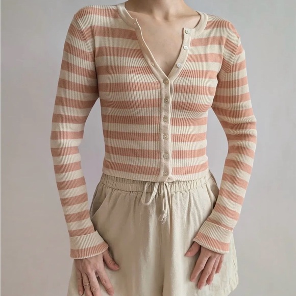 Zara Sweaters - ZARA striped knit jacket 2298/015